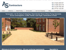 Tablet Screenshot of aandscontractors.net